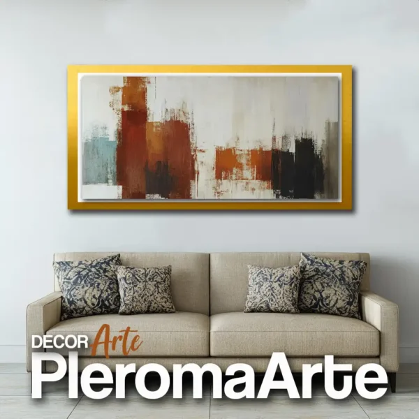 Cuadros decorativos modernos "Piel de Amanecer" con marco dorado, lujo y exclusividad en cada detalle.