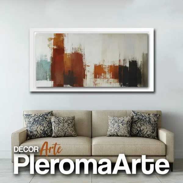 Cuadros decorativos modernos "Piel de Amanecer" con marco blanco, luminosidad y armonía en tu decoración.
