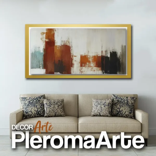 Cuadros decorativos modernos "Piel de Amanecer" con marco champagne, elegancia y sutileza para cualquier ambiente.