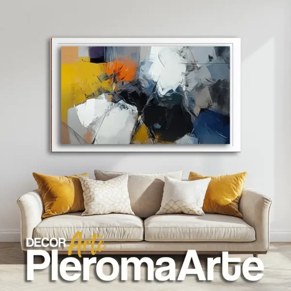 Venta de cuadros "Esplendor" con marco blanco, un diseño limpio y equilibrado.