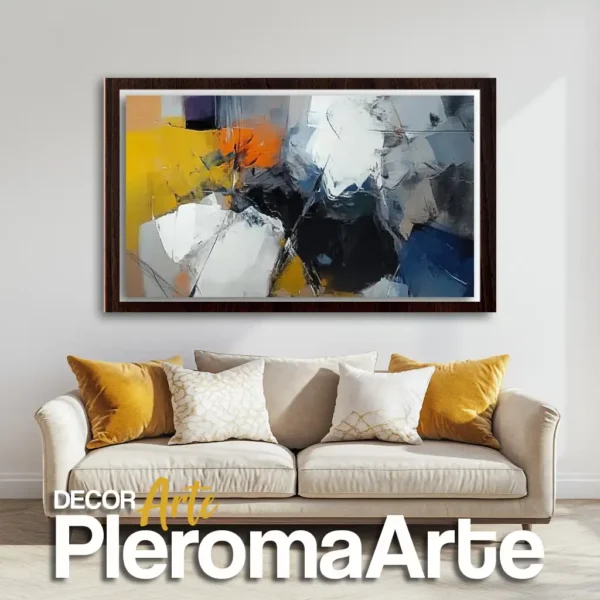 Venta de cuadros "Esplendor" con marco nogal, un toque de profundidad y distinción.