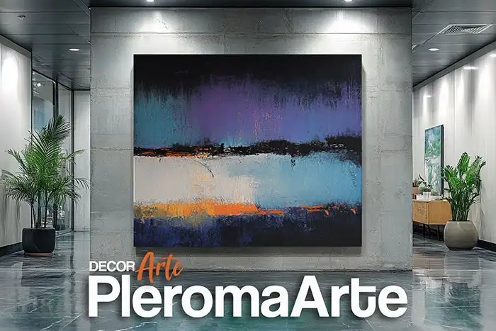Apreciamos los cuadros para oficinas creados por la galería de arte pleroma arte para uno de nuestros clientes