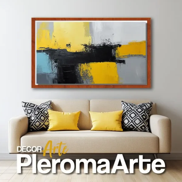 Pinturas al óleo "Luz del Sol" con marco de cedro, resaltando su naturalidad. Galería de Arte Pleroma Arte.