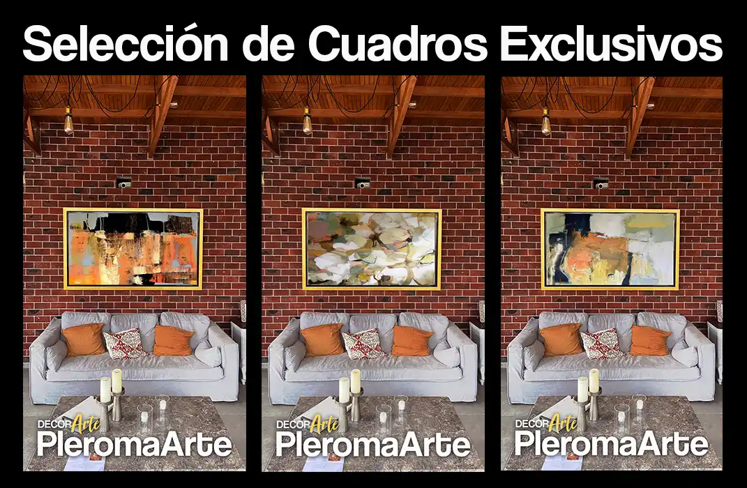 Observamos la selección de cuadros exclusivos que la empresa Pleroma Arte ha creado para la prestigiosa artista internacional Almendra Gomelsky
