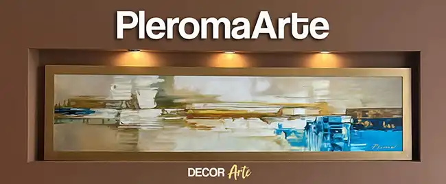 Pinturas modernas para sala con diseño abstracto en tonos cálidos, ideales para decorar espacios contemporáneos con estilo y sofisticación.