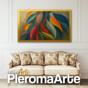 Galería de Arte Pleroma Arte – Cuadro Belleza Natural con marco dorado, resaltando su calidez y sofisticación.