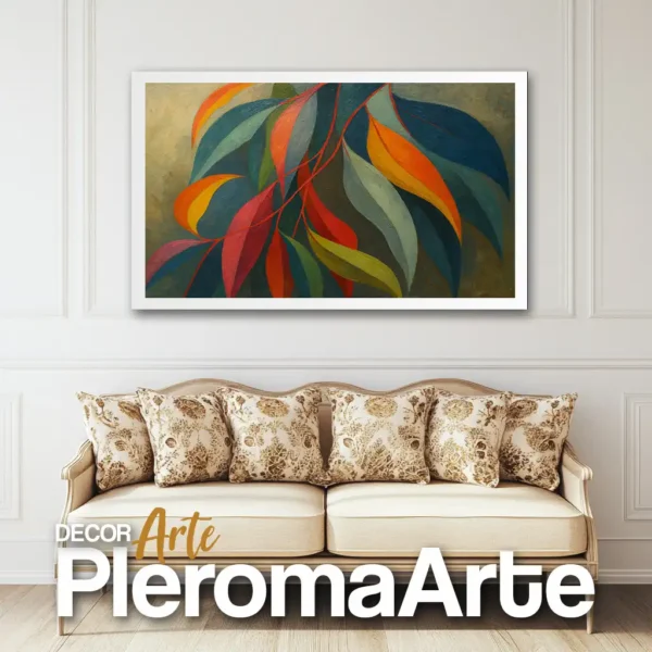 Galería de Arte Pleroma Arte – Cuadro Belleza Natural con marco blanco, aportando frescura y claridad.