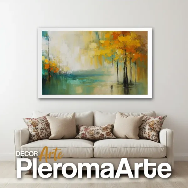 Galería de Arte Pleroma Arte – Cuadro Dream Landscape con marco blanco, luminoso y equilibrado.