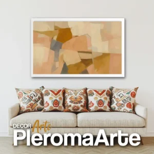 Galería de Arte Pleroma Arte – Cuadro Melodía Rosa con marco blanco, luminosidad y pureza.