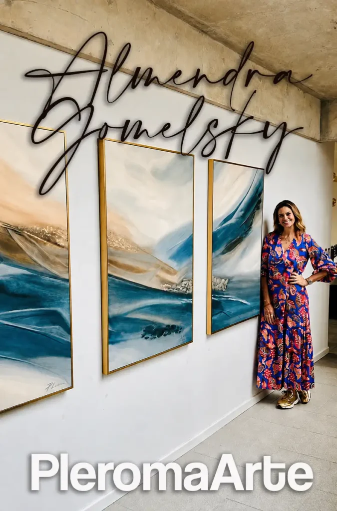 Cuadros terminados e instalados para Almendra Gomelsky, proyecto realizado por Pleroma Arte