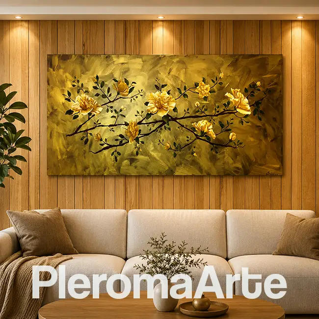 Vemos cuadros para sala pequeña en la sección de venta de cuadros para sala de la galería de arte pleroma arte