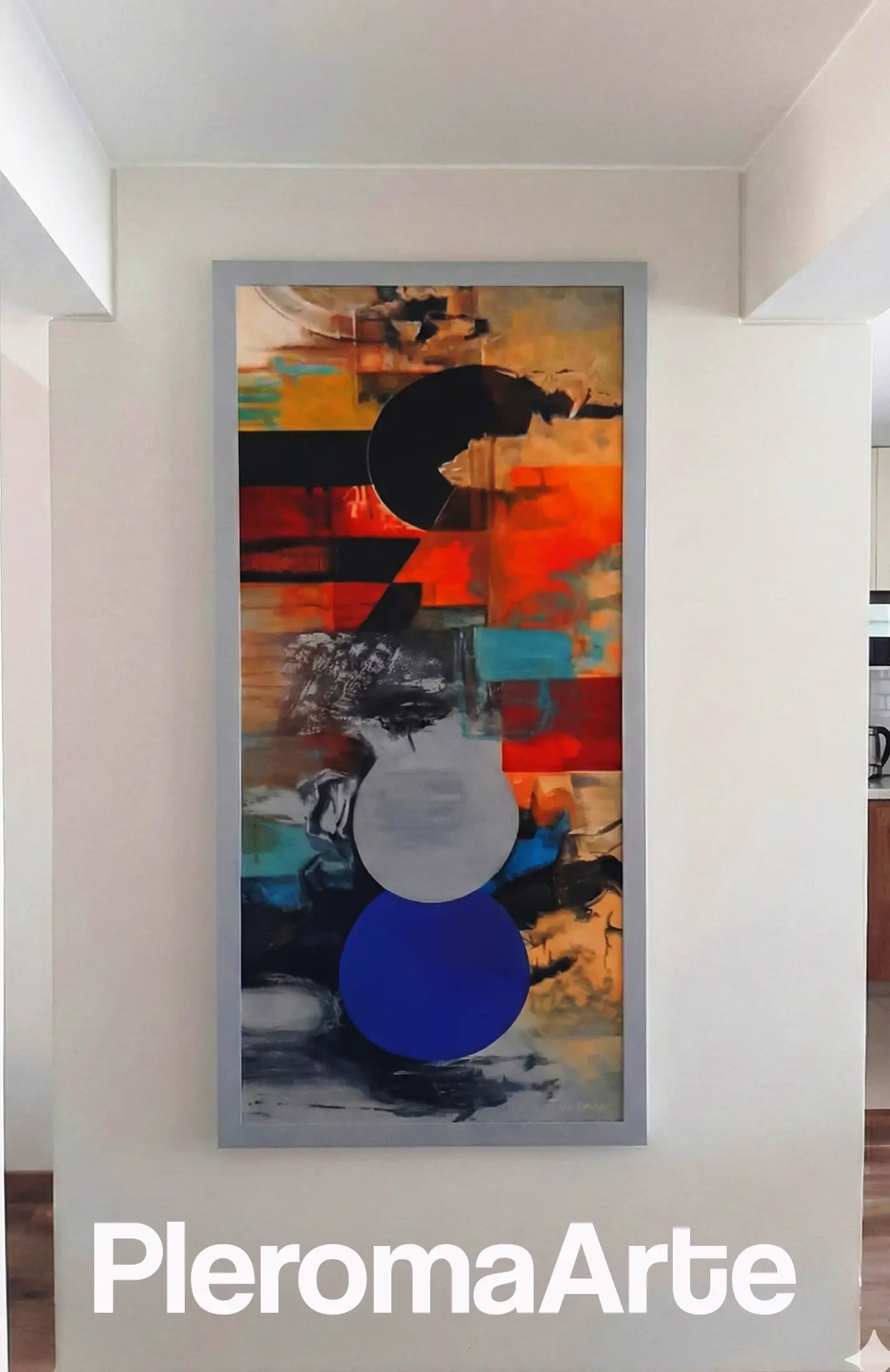 Apreciamos un hermoso cuadro modernos vertical diseñado para uno de nuestros clientes