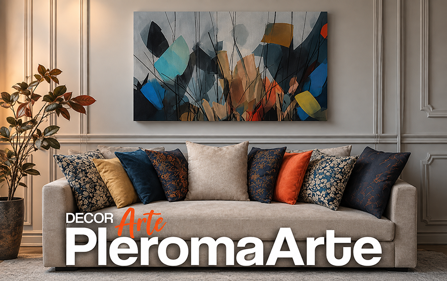 Pinturas abstractas que generán hermosas sensaciones. Diseñado por la galería de arte pleroma arte
